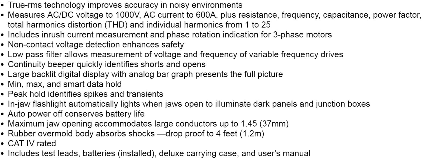 רב מודד מולטימטר צבת זרם ידני דיגיטלי BEHA AMPROBE ACD-50NAV